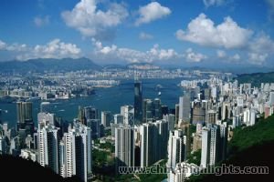 A nice panoramic view of Hong Kong